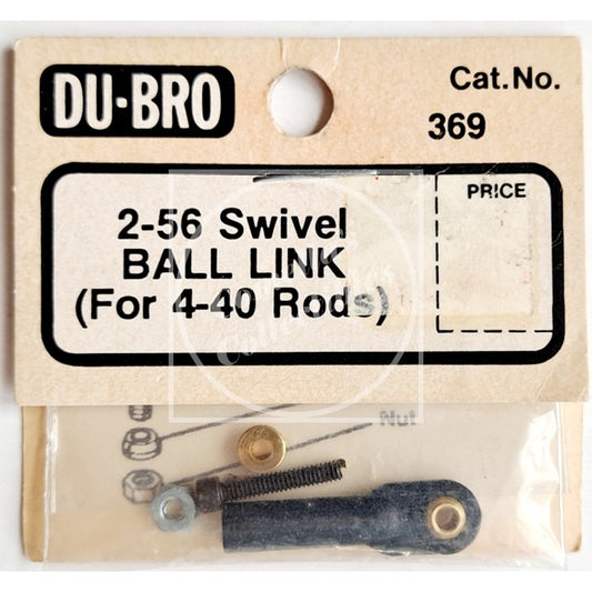 NOS Du-Bro 2-56 Swivel Ball Link #369