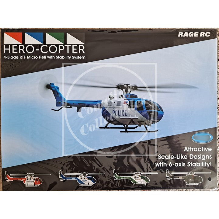 Rage RC 4-Blade Police RTF Helicopter RGR6051