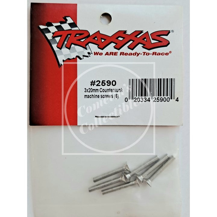 Traxxas 3x20mm Countersunk Machine Screws (6 pcs) #2590