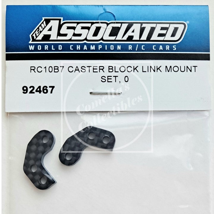 Factory Team Assoc RC10B7 0 mm Carbon Caster Block Link Mount Set #92467