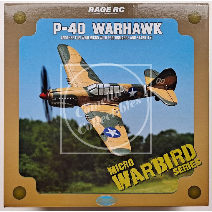 Rage RC P-40 Warhawk Micro RTF Airplane w/ Pilot Assist PASS RGRA1305