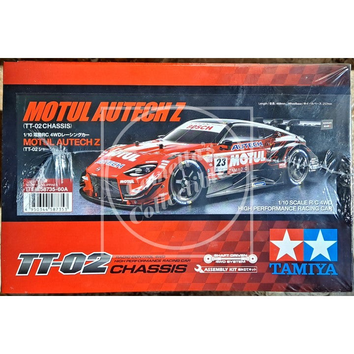 Tamiya 1/10 Nissan Motul Autech Z 4WD Kit TT-02 Chassis w/ Motor & ESC #58735-A