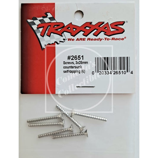 Traxxas 3x25mm Countersunk Self Tapping Screws (6 pcs) #2651