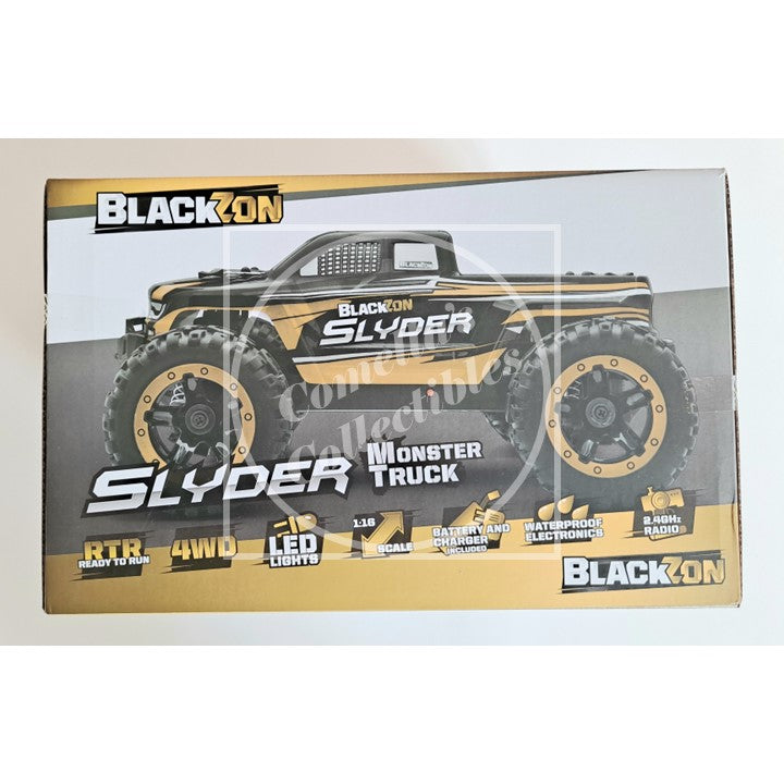 BlackZon Slyder 1:16 Monster Truck RTR Combo 4WD LED 2.4GHz Batt Charger 540101