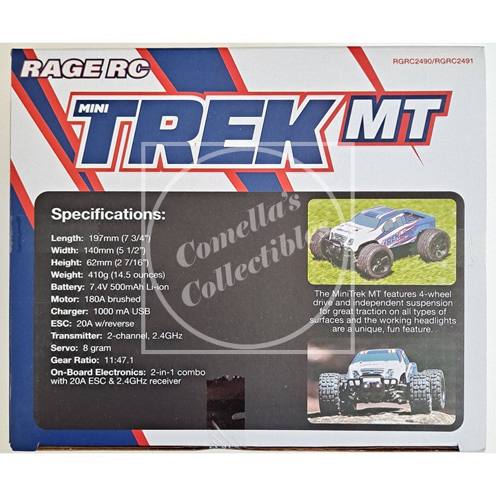 Rage RC Mini Trek 4WD 1/24 RTR MT LiPo Blue RGRC2491