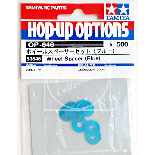 Genuine Tamiya Hop-Up Wheel Spacer (Blue) 53646