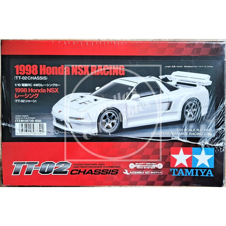 Tamiya 1/10 1998 Honda NSX 4WD Kit TT-02 Chassis Motor and ESC #58739