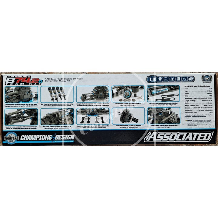 Team Associated RC10 B74.2D Champs Ed Kit 1:10 4WD Off-Road Electric Buggy 90045