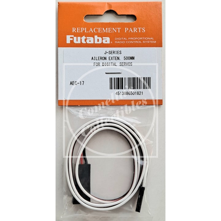 Futaba 20" (500mm) Heavy Duty Servo Extension Cord AEC-17