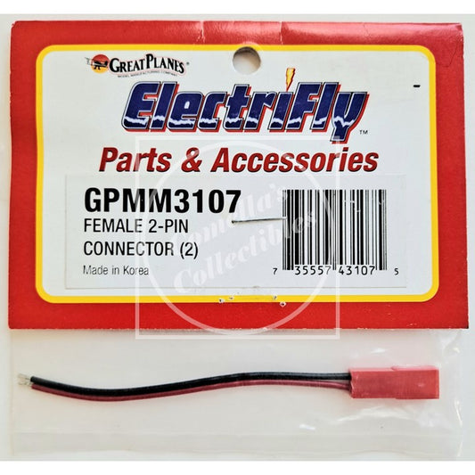 ElectriFly Female 2-Pin JST Connector (1 pc) GPMM3107