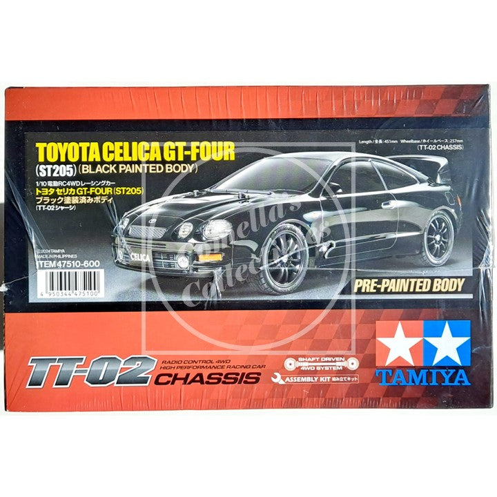 Tamiya 1/10 Toyota Celica GT-Four (ST205) 4WD Black Kit w/ Motor & ESC #47510