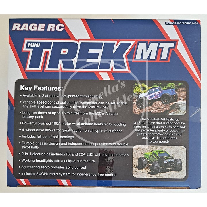 Rage RC Mini Trek 4WD 1/24 RTR MT LiPo Green RGRC2490