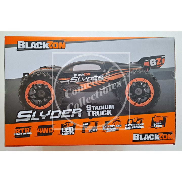 BlackZon Slyder 1:16 Stadium Truck RTR Combo 4WD LED 2.4GHz Batt Charger 540097