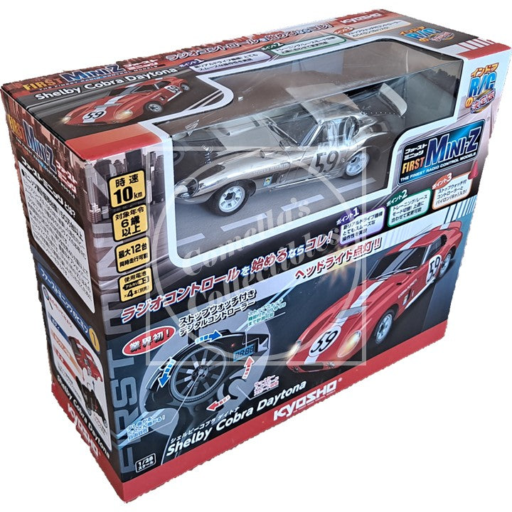 Kyosho First Mini-Z 1:28 Shelby Cobra Daytona Chrome RTR 66611C