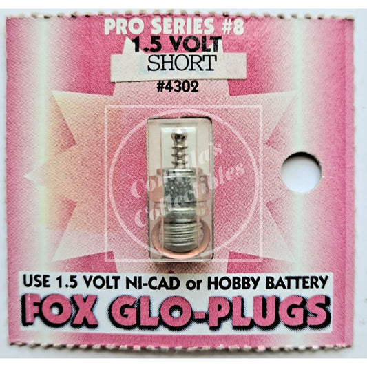 Fox Pro Series #8 Short Glow Plug and Copper Washer