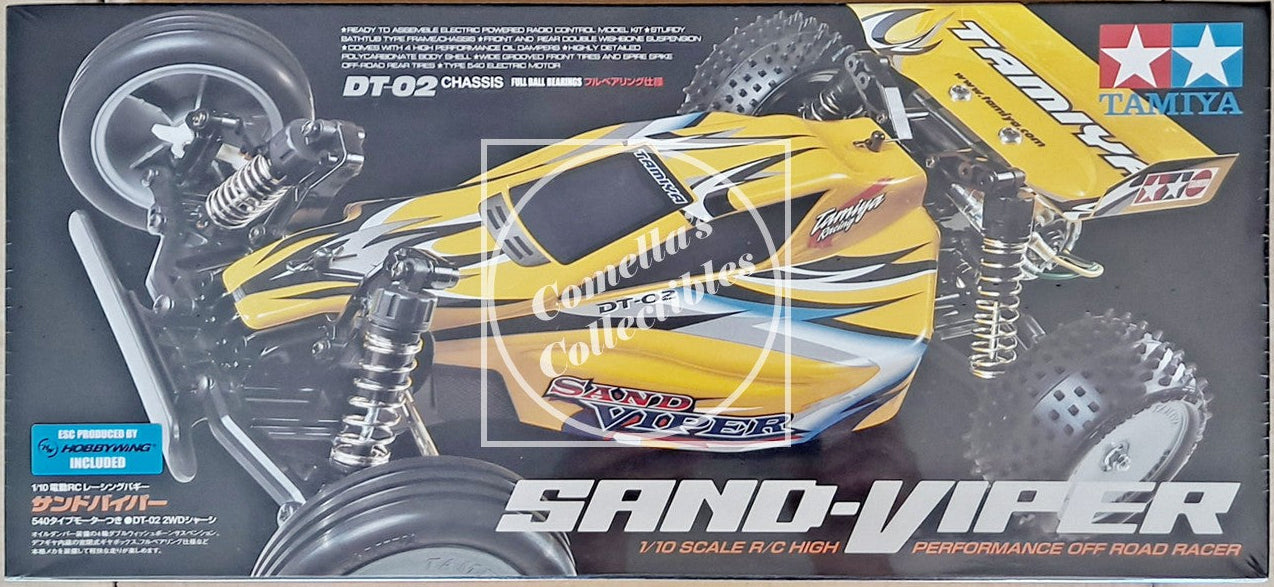 Tamiya 58374 RC 1/10 Sand Viper 2WD Buggy Kit DT-02 Chassis w/ Motor and ESC