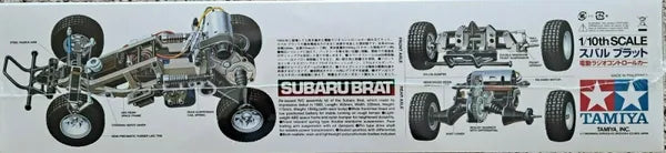 Tamiya 1/10 Subaru Brat 2WD Kit with Resin & Poly Body 540 Motor & ESC #58384