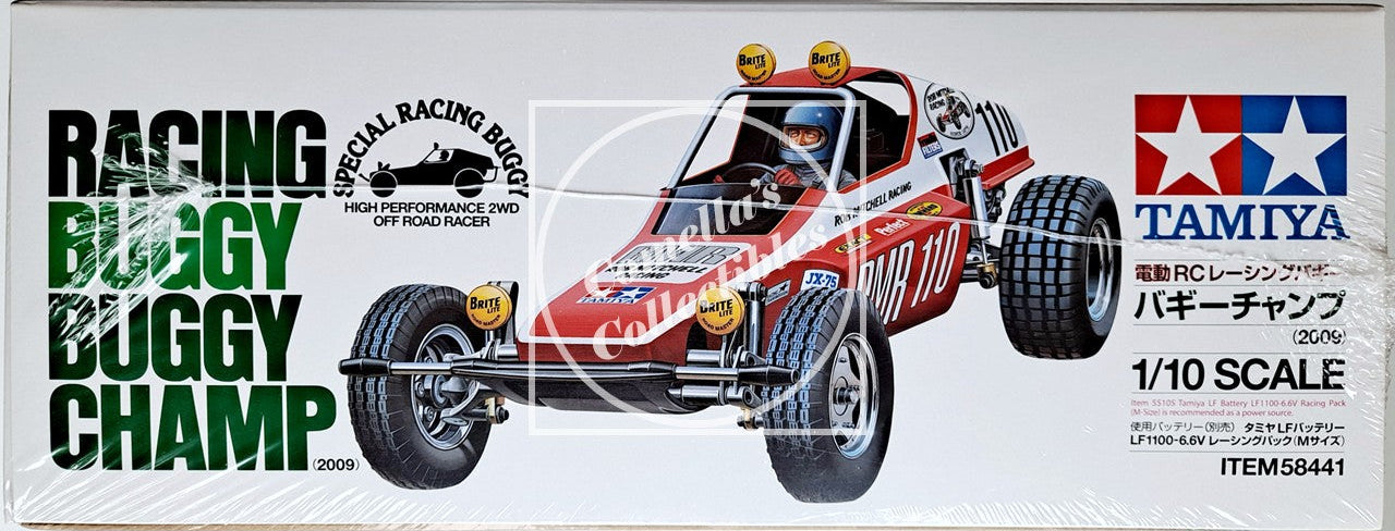 Tamiya 58441-A RC 1/10 Buggy Champ 2009 2WD Kit with 540 Motor & ESC