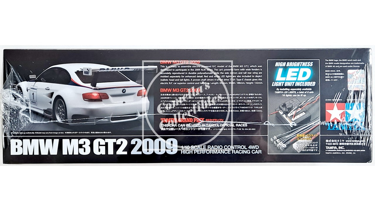 Tamiya 58449 BMW M3 GT2 2009 (E92) Kit 1/10 RC TT-01E with Motor & ESC