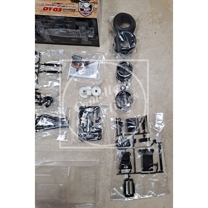 Open Box Tamiya 1/10 Racing Fighter Buggy 2WD Kit DT-03 w/ motor & ESC #58628