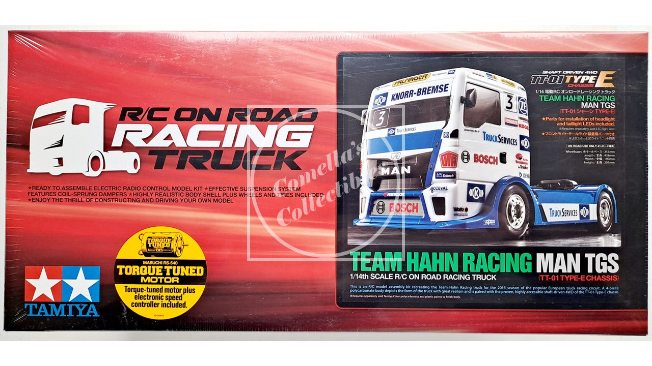 Tamiya 1/10 RC Team Hahn Racing MAN TGS On-Road Kit TT-01E w/ motor & ESC #58632