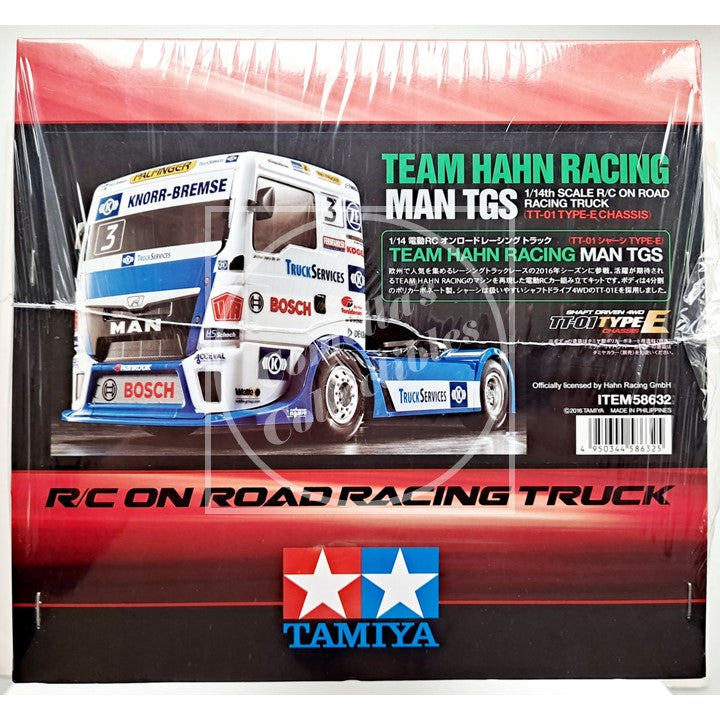 Tamiya 1/10 RC Team Hahn Racing MAN TGS On-Road Kit TT-01E w/ motor & ESC #58632
