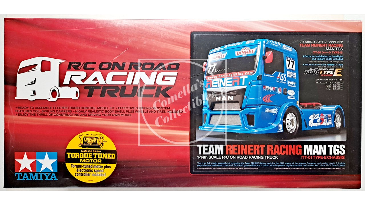 Tamiya 1/10 RC Team Reinert Racing MAN TGS On-Road Kit TT-01E motor & ESC #58642