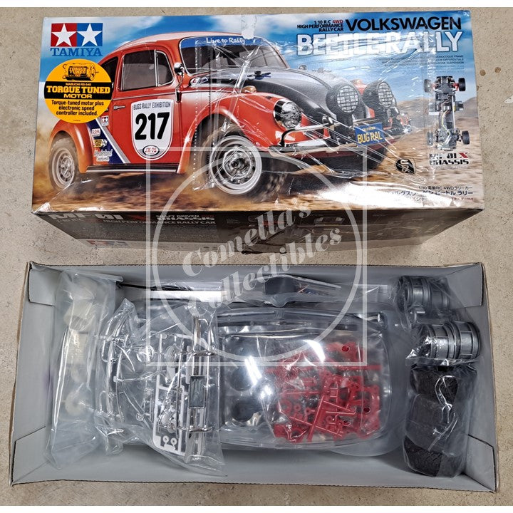 Read: Open Box Tamiya 1/10 VW Rally Beetle 4WD Kit with Motor & ESC #58650