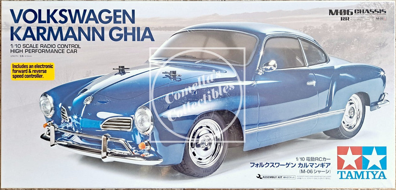 Tamiya 58677 RC 1/10 VW Karmann Ghia M-06L Chassis 2WD w/ Motor & ESC