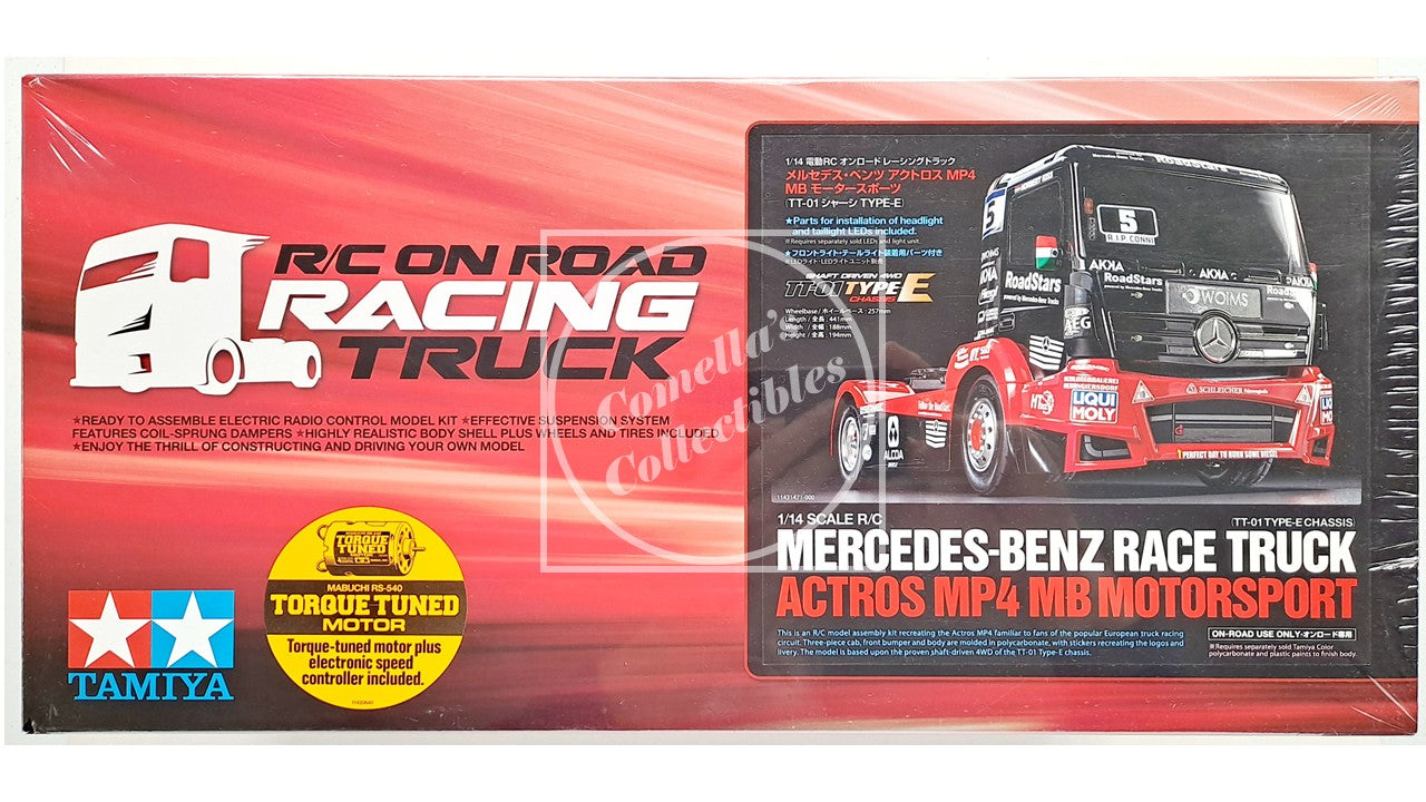 Tamiya 1/10 RC Tankpool24 Mercedes Actros On-Road Kit TT-01E motor & ESC #58683