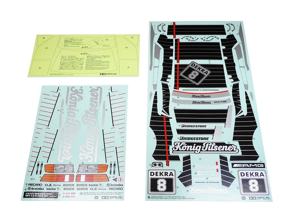 Tamiya 1/10 MB 190E 2.5-16 EVO II 1991 4WD Kit TT-02 Chassis Motor & ESC #58752