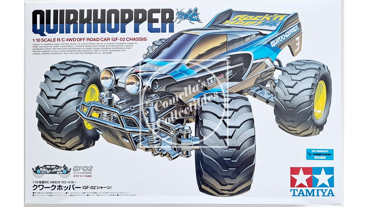 Tamiya 58756 Quirkhopper RC 1/10 4WD GF-02 Kit with 540 Motor & ESC