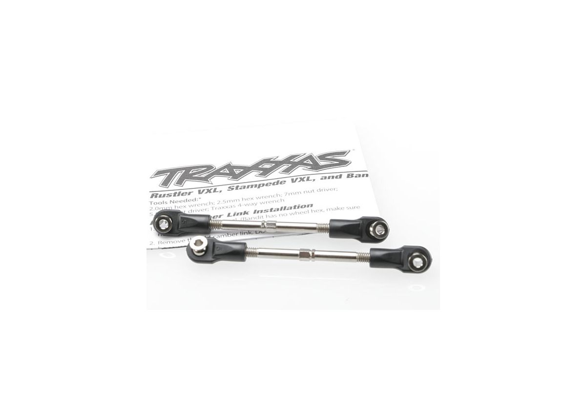 Traxxas 3745 59mm Adjustable Steel Toe Links (2 links)