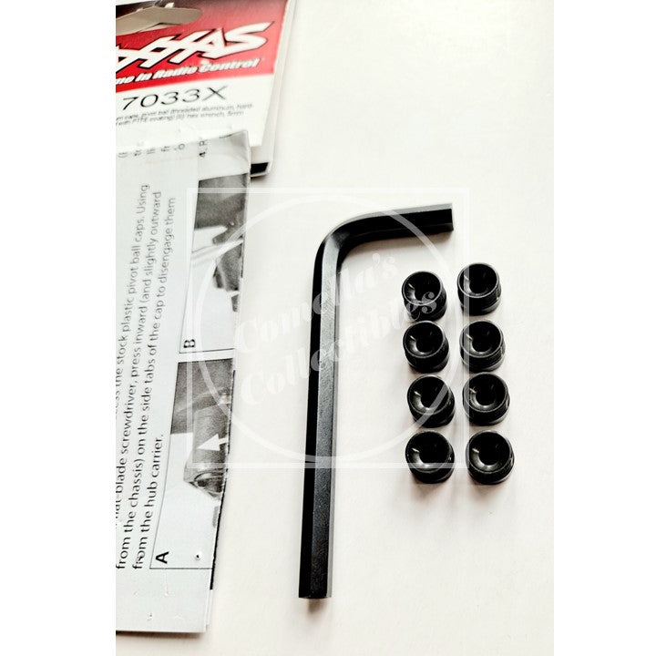 Open Bag Traxxas Aluminum Pivot Ball Caps (8 pcs) and Wrench #7033X