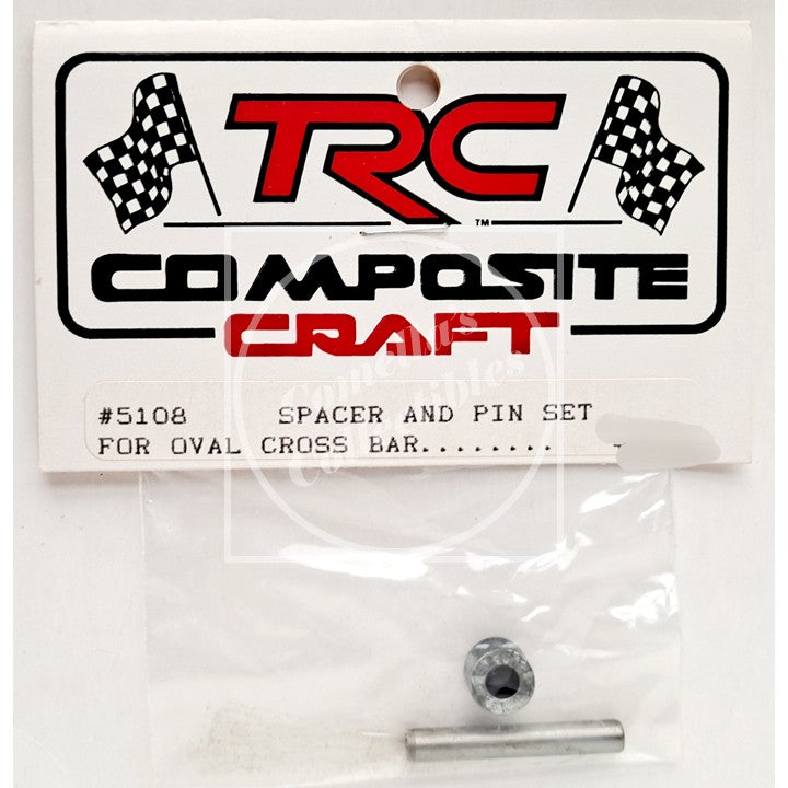 Packaged spacer and pin set for oval cross bar with TRC Composite Craft branding.