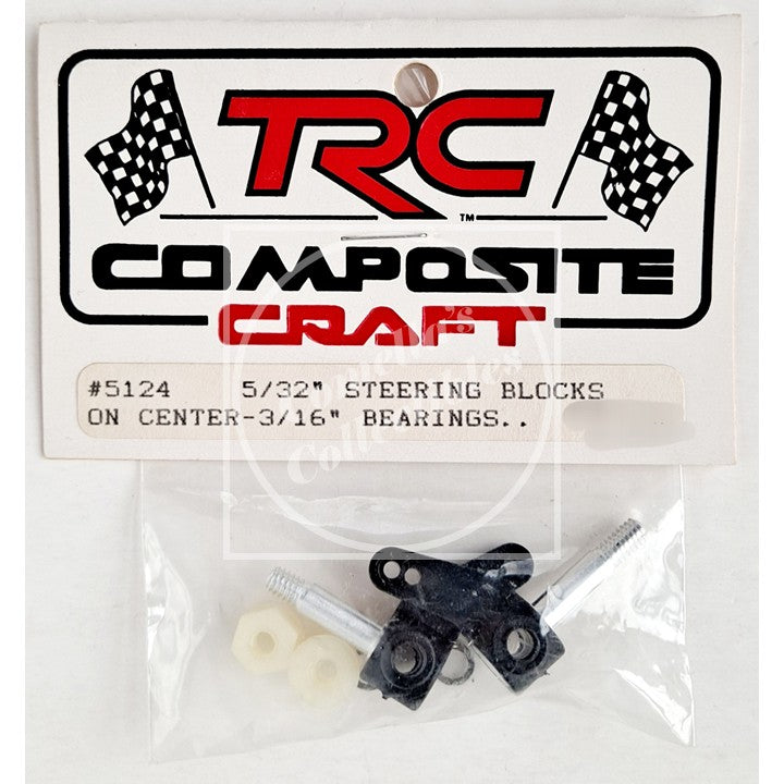Packaged steering blocks with TRC Composite Craft branding on a white background