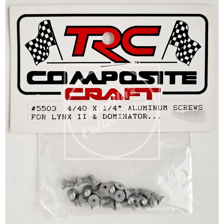 TRC 4/40 x 1/4" Aluminum Screws for Lynx II & Dominator (25 pcs) 5503