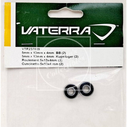 Vaterra VTR237009 5 x 13 x 4mm Black Rubber Sealed Ball Bearing (2 pcs)