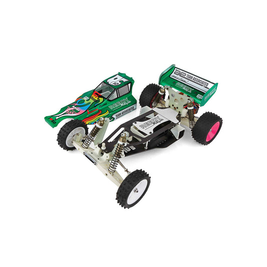 Model of a remote control car on a white background