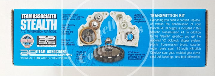 Team Associated Stealth transmission kit packaging on a white background