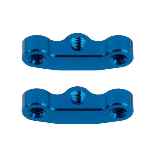 Factory Team Associated RC10B7 Blue Aluminum +1mm Hub Link Mounts #92441