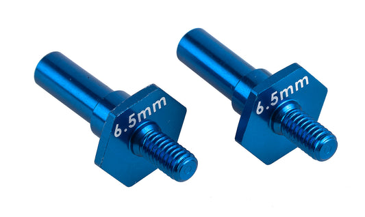 Factory Team Associated RC10B7 Blue Aluminum 6.5mm Front Axles #92462