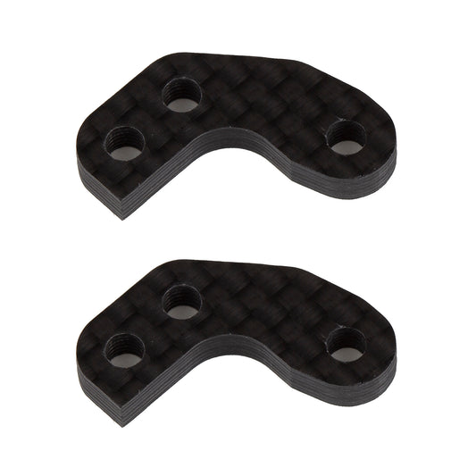 Factory Team Assoc RC10B7 FT +1 mm Carbon Caster Block Link Mount Set #92466