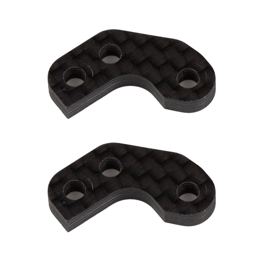 Factory Team Assoc RC10B7 -1 mm Carbon Caster Block Link Mount Set #92468