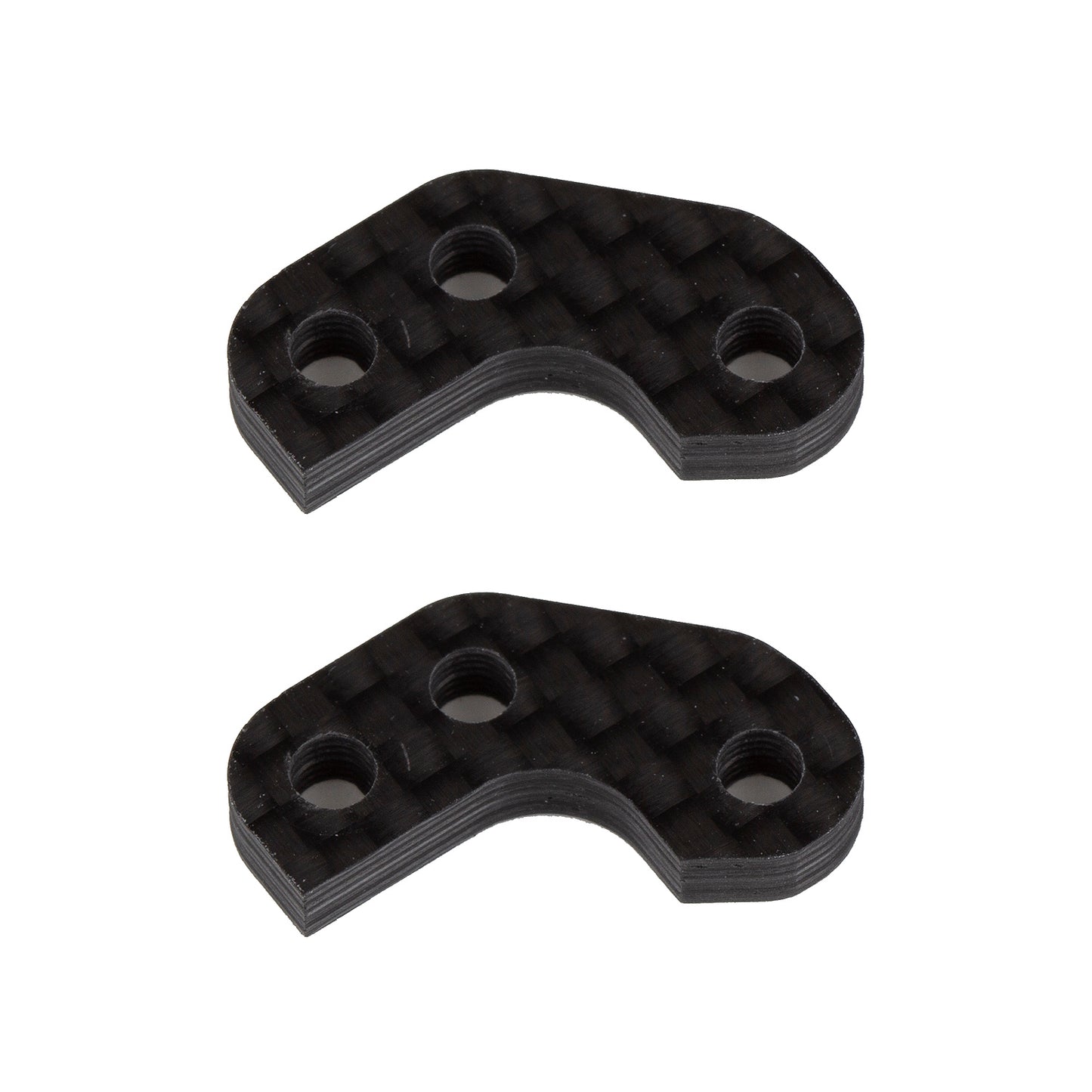 Factory Team Assoc RC10B7 -2mm Carbon Caster Block Link Mount Set #92469