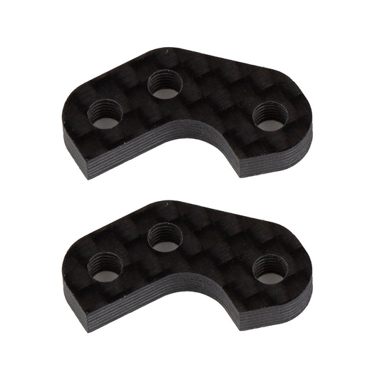 Factory Team Assoc RC10B7 FT -3mm Carbon Caster Block Link Mount Set #92470