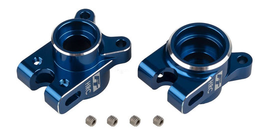 Factory Team Associated RC10B7 FT HRC Blue Alum Rear Hub Set #92473