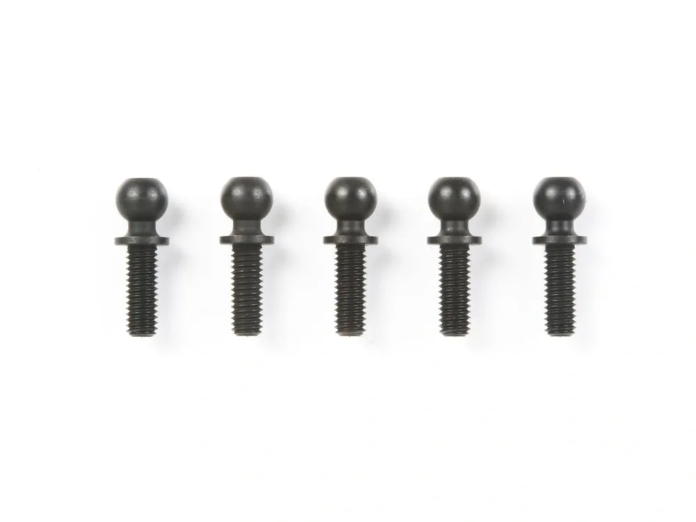 Tamiya Hop-Up 5x8mm Hard Hex Head Ball Head Connector (Black) (5 pcs) #53969