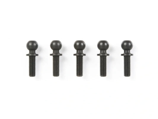 Tamiya Hop-Up 5x8mm Hard Hex Head Ball Head Connector (Black) (5 pcs) #53969