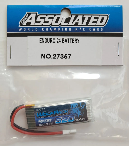 Team Associated 1S 3.7V 520mAh 10C LiPO Battery Endure 24 27357